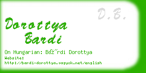 dorottya bardi business card